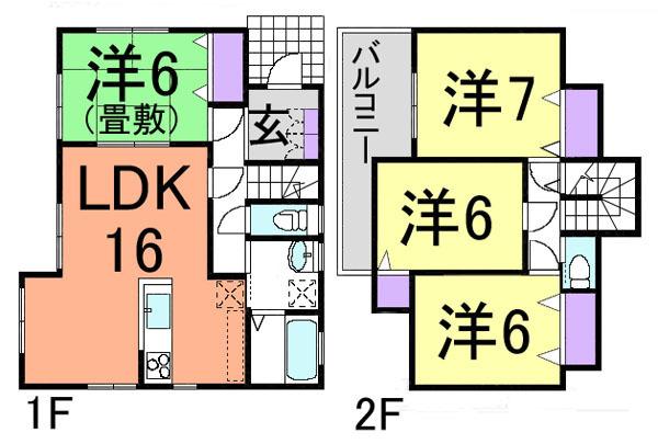 Floor plan. JR Joban Line "Fujishiro Station" around