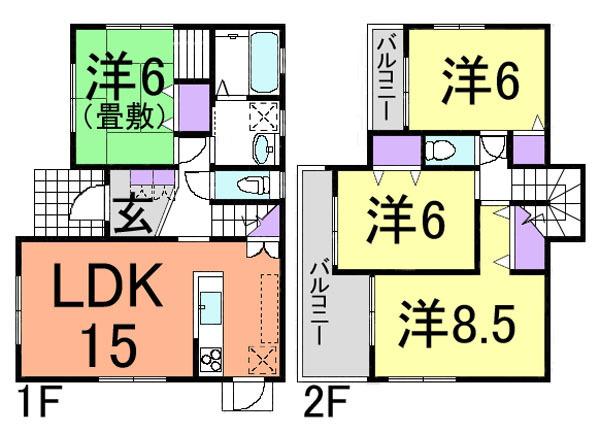 Floor plan. JR Joban Line "Fujishiro Station" around