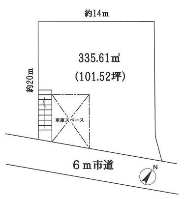 Compartment figure. Land price 5 million yen, Land area 335.61 sq m