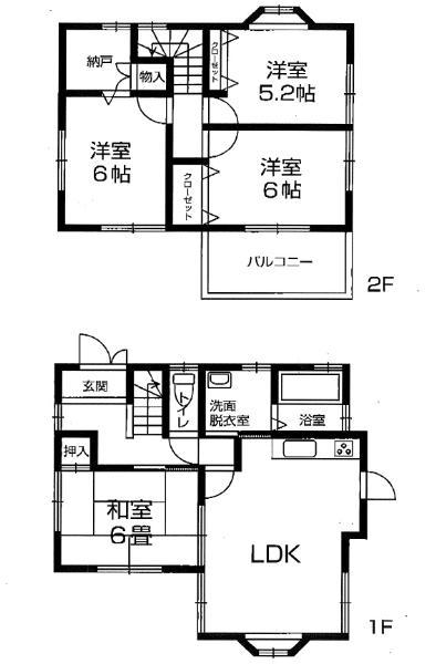 Floor plan. 10.8 million yen, 4LDK + S (storeroom), Land area 104.54 sq m , Building area 91.24 sq m floor plan is housed plenty in 4LDK + S. 