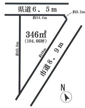 Compartment figure. Land price 7 million yen, Land area 346 sq m