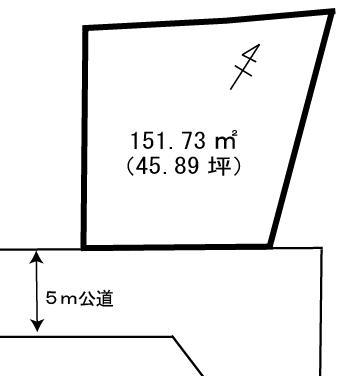 Compartment figure. Land price 9.7 million yen, Land area 151.73 sq m