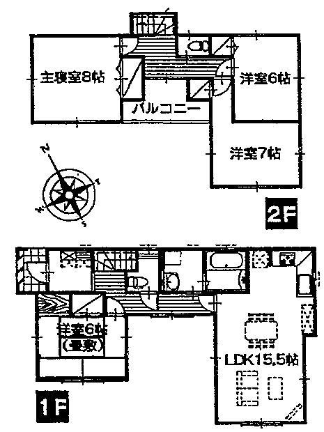Floor plan. 14.4 million yen, 4LDK, Land area 165.1 sq m , Building area 103.54 sq m