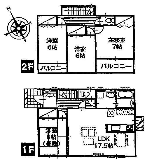 Floor plan. 18.4 million yen, 4LDK, Land area 150.25 sq m , Building area 101.02 sq m