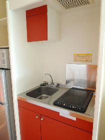 Kitchen. Electromagnetic cooker of safe design