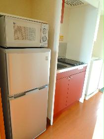 Kitchen. refrigerator ・ Also equipped with a microwave oven ☆ 