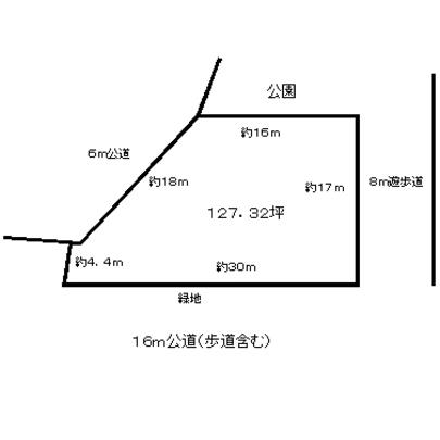 Compartment figure. Land price 15.6 million yen, Land area 420.92 sq m