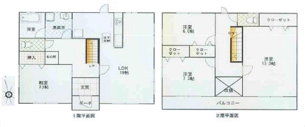Floor plan. 19,800,000 yen, 4LDK, Land area 296 sq m , Building area 131 sq m