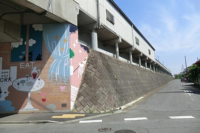 station. 1120m until Jōsō Line "west Toride Station"