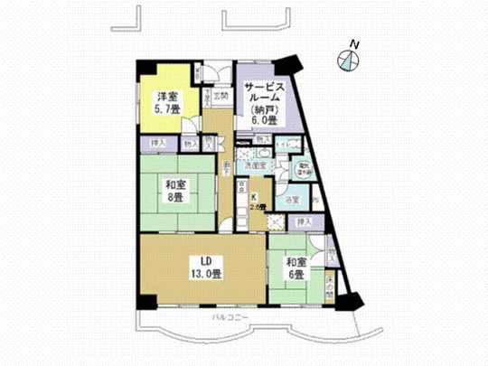 Floor plan. 3LD of the occupied area 91.86 sq m (27.78 square meters) ・ K + closet type