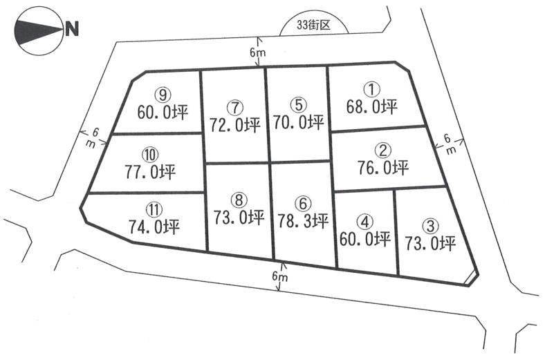 Compartment figure. Land price 8.4 million yen, Land area 198.35 sq m