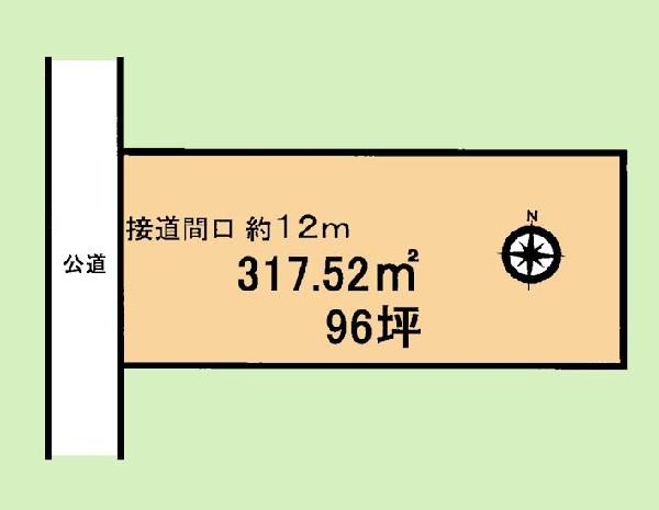 Compartment figure. Land price 22,800,000 yen, Land area 317.52 sq m