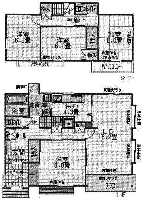 Floor plan. 11.9 million yen, 4LDK, Land area 180.28 sq m , Building area 106.81 sq m