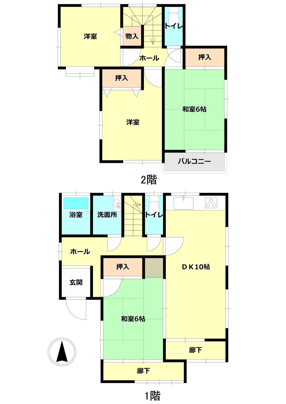 Floor plan. 7.8 million yen, 4LDK, Land area 132.23 sq m , We will give priority to the building area 89.01 sq m Current Status. 