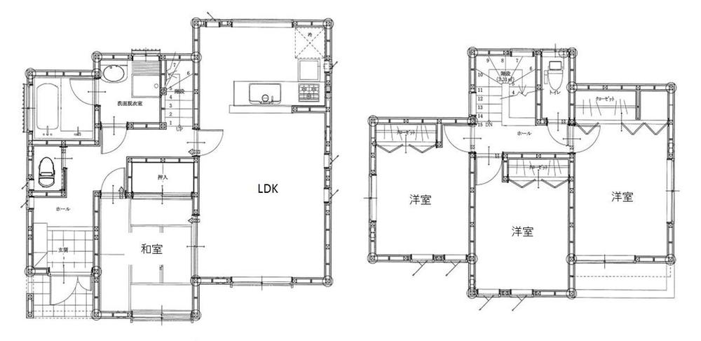 Floor plan. 24,900,000 yen, 4LDK, Land area 165.3 sq m , Building area 99.36 sq m