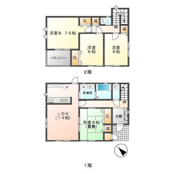 Floor plan. (26 Building), Price 16.4 million yen, 4LDK, Land area 149.94 sq m , Building area 99.36 sq m