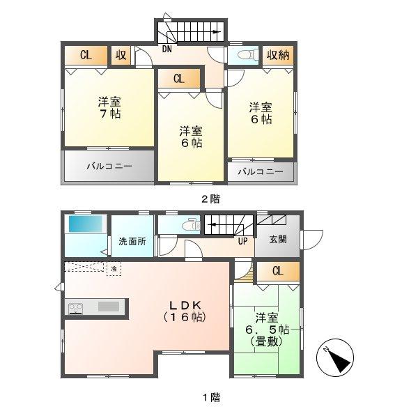 Floor plan. (28 Building), Price 16.4 million yen, 4LDK, Land area 149.96 sq m , Building area 99.36 sq m