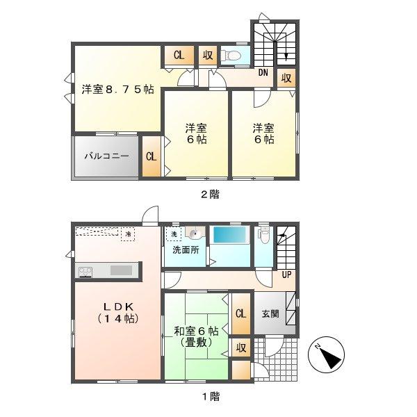 Floor plan. (30 Building), Price 16.4 million yen, 4LDK, Land area 149.97 sq m , Building area 100.1 sq m
