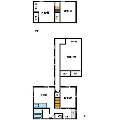 Floor plan. 7.8 million yen, 4DK, Land area 187.39 sq m , Building area 97.31 sq m
