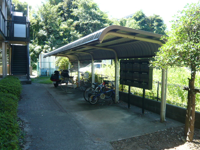 Other common areas. There are bicycle parking lot