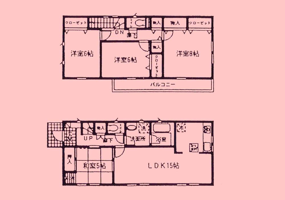 Floor plan. 18,800,000 yen, 4LDK, Land area 224.67 sq m , Building area 96.79 sq m