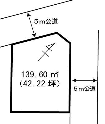 Compartment figure. Land price 8.5 million yen, Land area 139.69 sq m