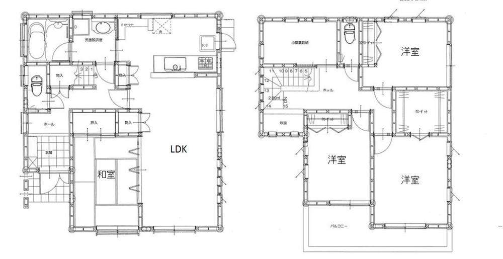 Floor plan. 25,800,000 yen, 4LDK, Land area 173.84 sq m , Building area 102.67 sq m