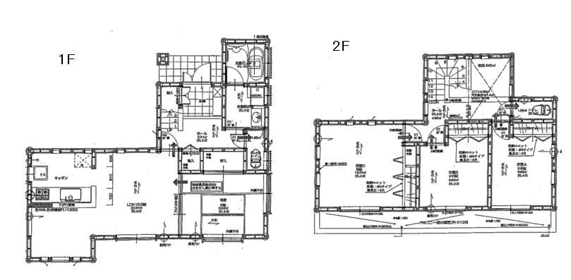 Floor plan. 19,800,000 yen, 4LDK, Land area 152.69 sq m , Building area 99.36 sq m
