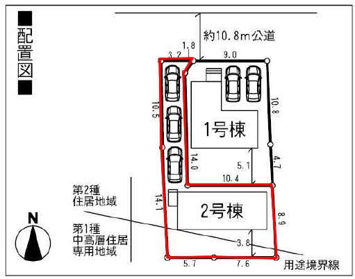 Compartment figure. 21,800,000 yen, 4LDK, Land area 168.96 sq m , Building area 96.79 sq m