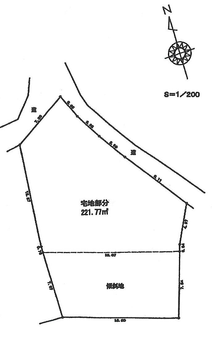 Compartment figure. Land price 6.7 million yen, Land area 353 sq m