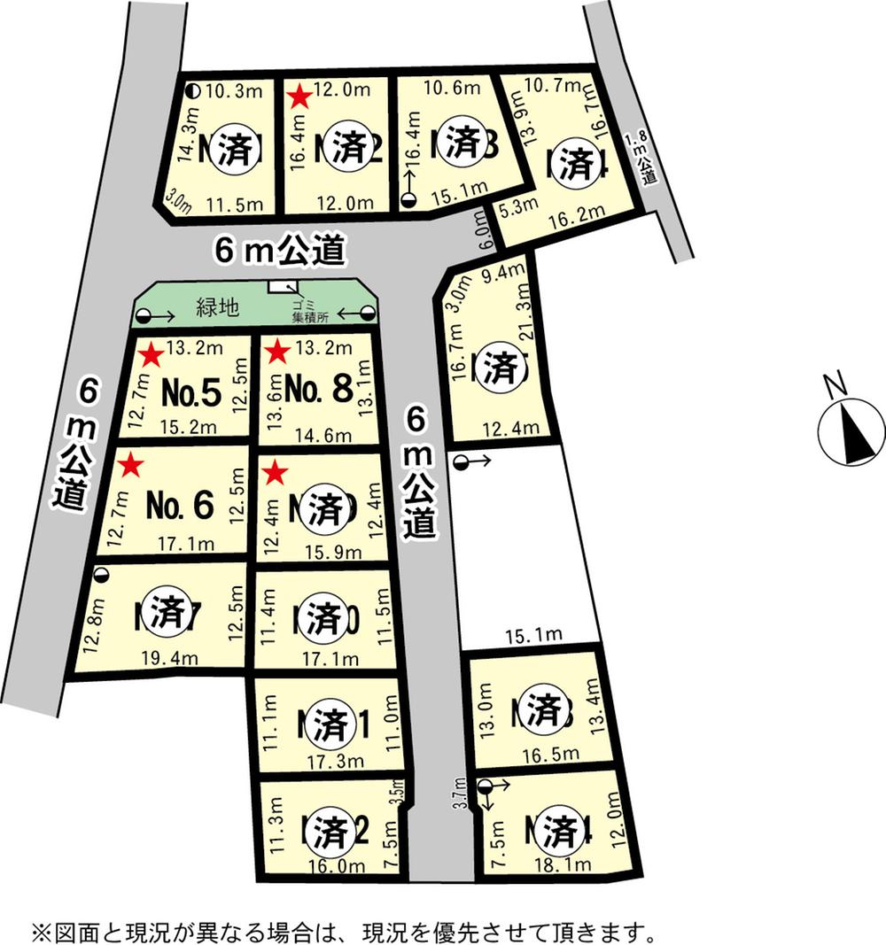 Compartment figure. Land price 10.8 million yen, Land area 179.13 sq m