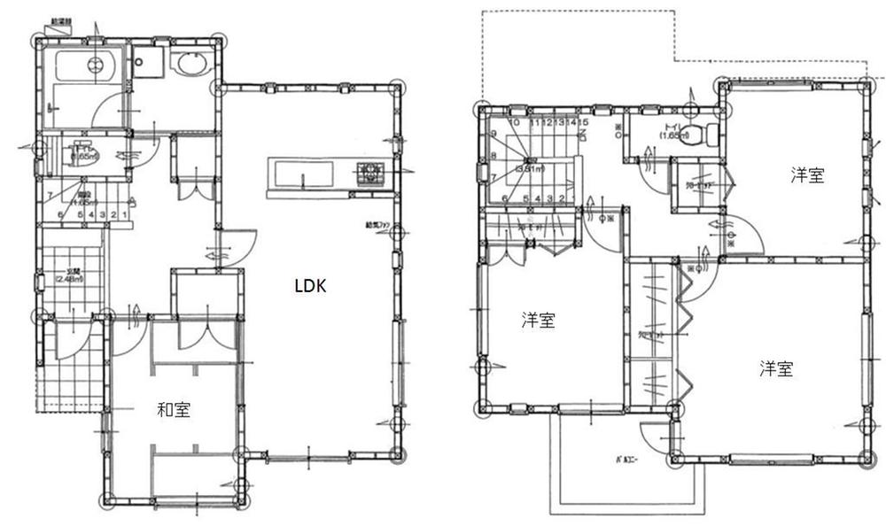 Floor plan. 20.8 million yen, 4LDK, Land area 238.07 sq m , Building area 99.36 sq m