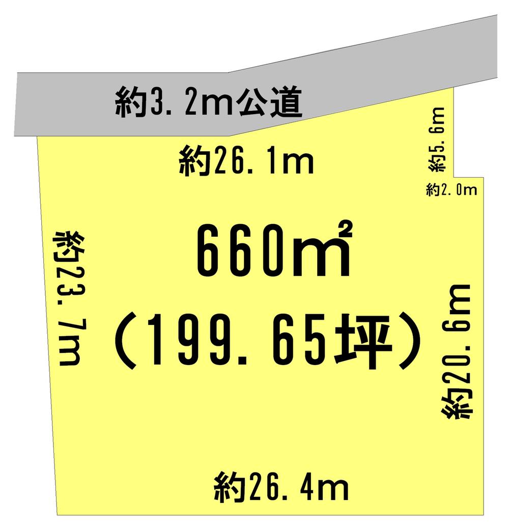Compartment figure. Land price 12 million yen, Land area 660 sq m