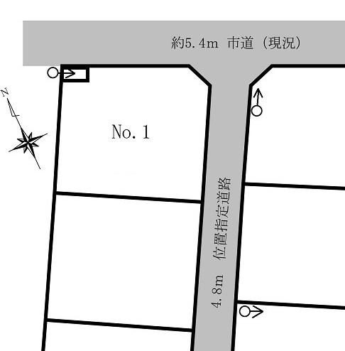 Compartment figure. Land price 8.5 million yen, Land area 227.94 sq m