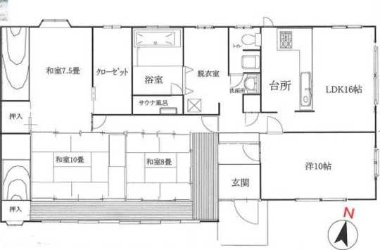 Floor plan. 25 million yen, 4LDK, Land area 928.34 sq m , Building area 161.47 sq m