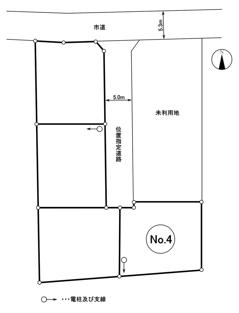 Compartment figure. Land price 6.8 million yen, Land area 182.07 sq m