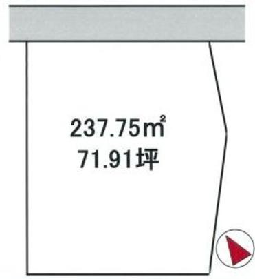 Compartment figure. Land price 9.5 million yen, Land area 237.75 sq m