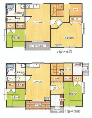 Floor plan. 14.8 million yen, 4LDK + S (storeroom), Land area 294.01 sq m , Building area 132.48 sq m