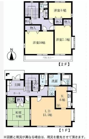 Floor plan. 16.8 million yen, 4LDK, Land area 355.47 sq m , Building area 140.2 sq m