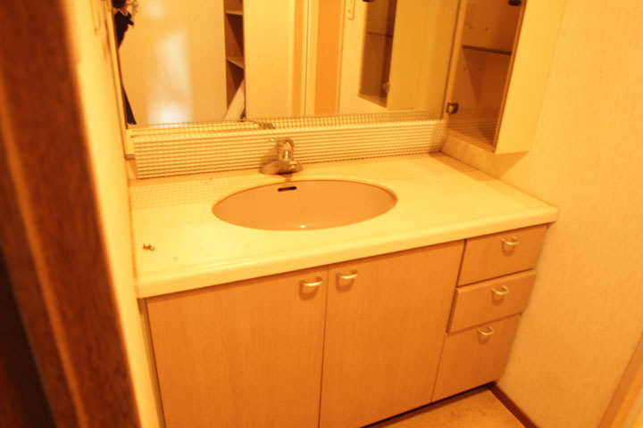 Washroom. Independent wash basin