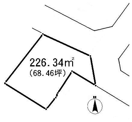 Compartment figure. Land price 9.8 million yen, Land area 226.34 sq m