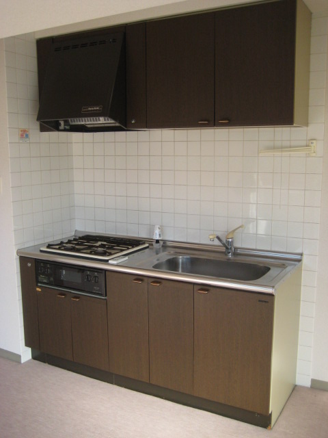 Kitchen. With built-in stove