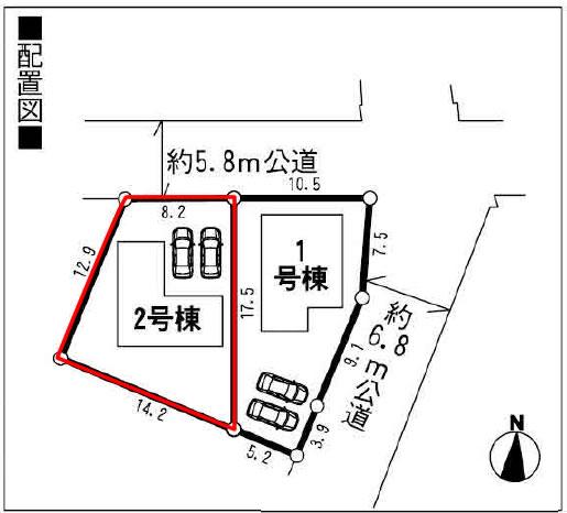 Compartment figure. 19,800,000 yen, 4LDK, Land area 164.54 sq m , Building area 93.96 sq m