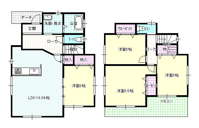 Floor plan. 19,800,000 yen, 4LDK, Land area 407.56 sq m , Building area 101.02 sq m