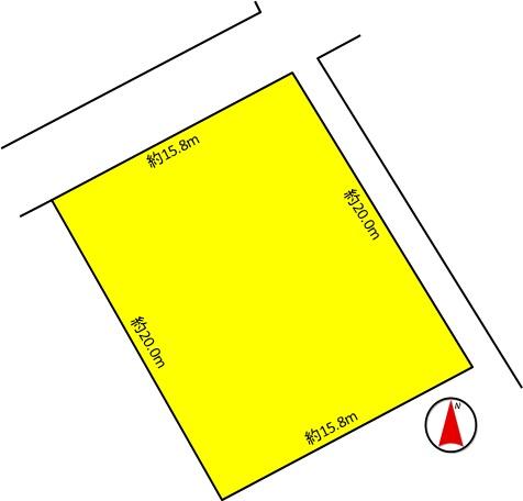 Compartment figure. Land price 9.9 million yen, Land area 321 sq m