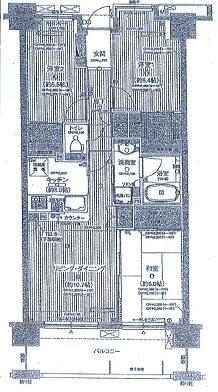 Floor plan. 3LDK, Price 15.6 million yen, Footprint 72.2 sq m , Balcony area 11.4 sq m