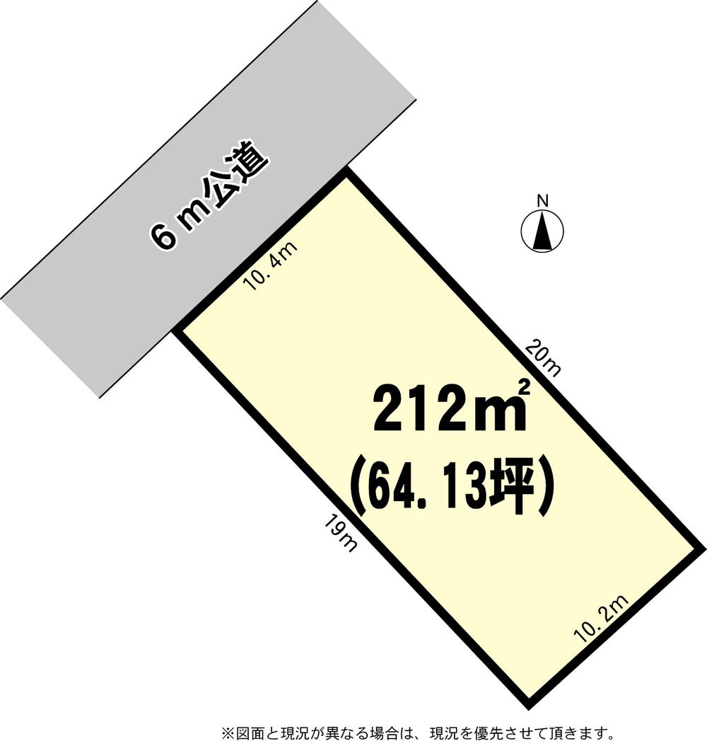 Compartment figure. Land price 6.9 million yen, Land area 212 sq m