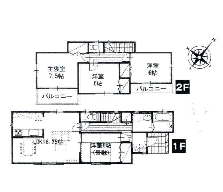 Floor plan. 18.4 million yen, 4LDK, Land area 173.19 sq m , Building area 100.19 sq m