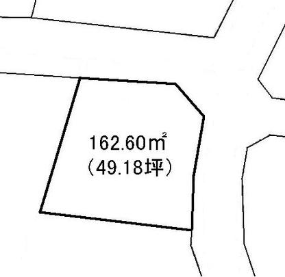 Compartment figure. Land price 4.5 million yen, Land area 162.6 sq m