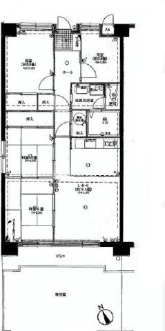 Floor plan. 4LDK, Price 9.8 million yen, Occupied area 72.06 sq m , Balcony area 8.36 sq m